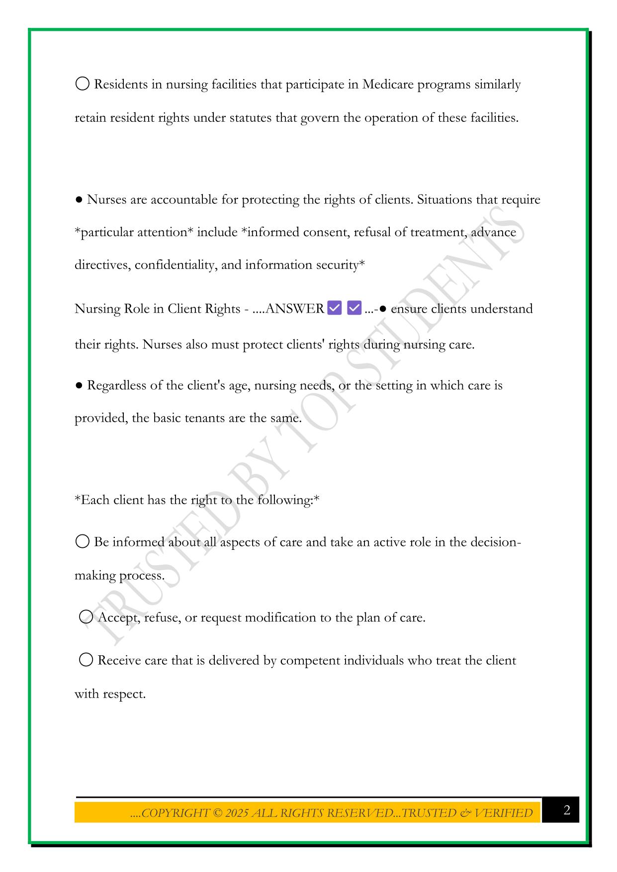 ATI LEADERSHIP CH 3 PROFESSIONAL RESPONSIBILITIES EXAM 2025 QUESTIONS AND ANSWERS