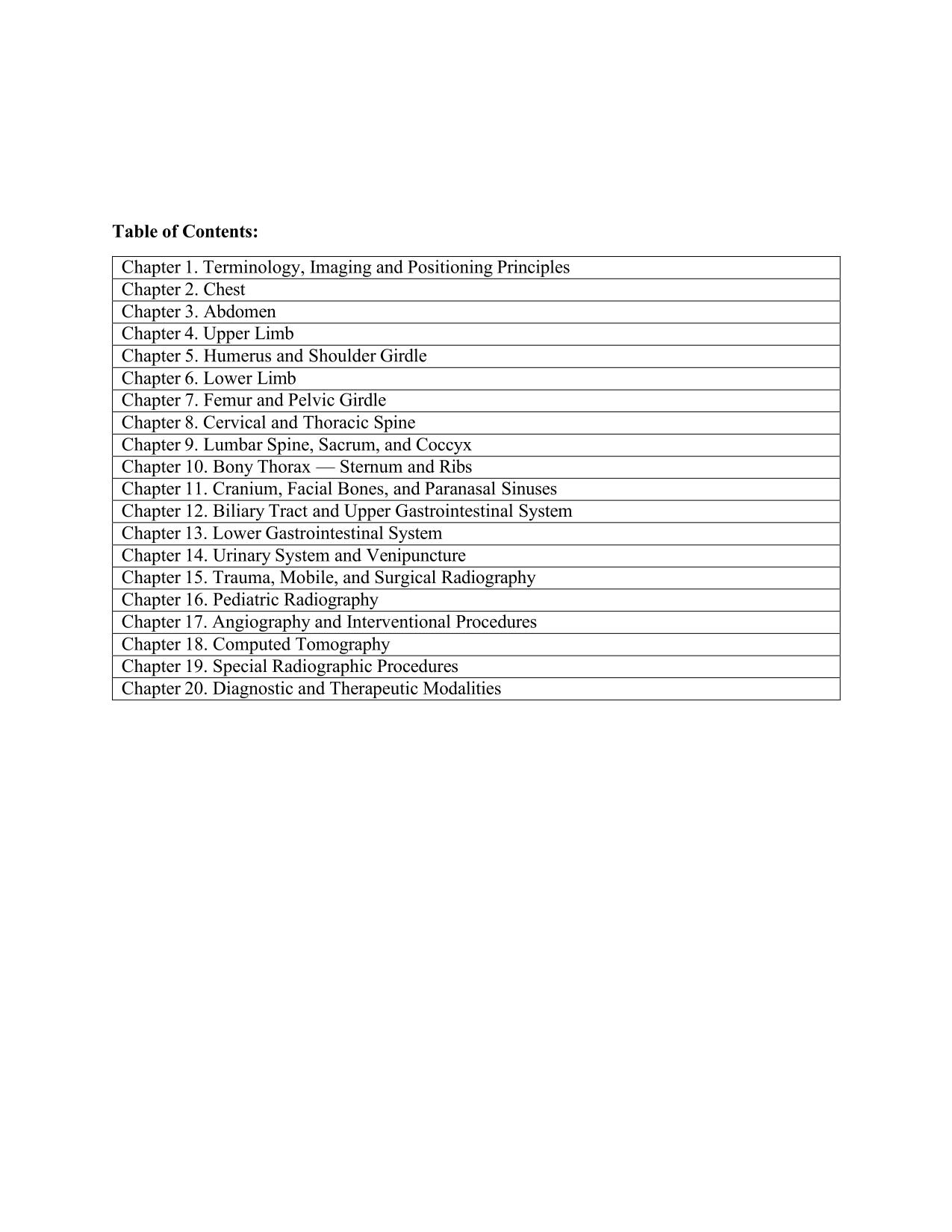TEST BANK FOR RADIOGRAPHIC POSITIONING AND RELATED ANATOMY 10TH EDITION. LATEST 2025 COMPLETE UPDATE.