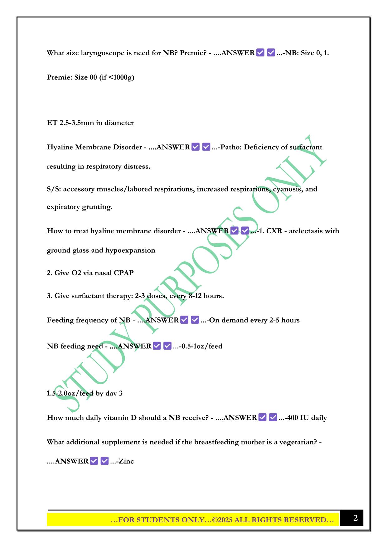 UTA NURS5432 Midterm Exam 2025 Questions and Answers