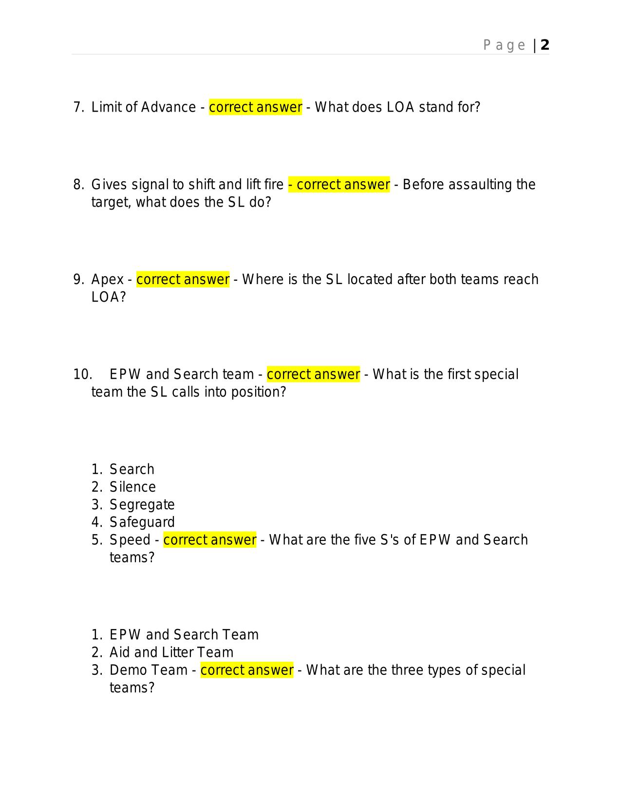 ARMY OCS TACTICS TEST 2025 QUESTIONS AND ANSWERS