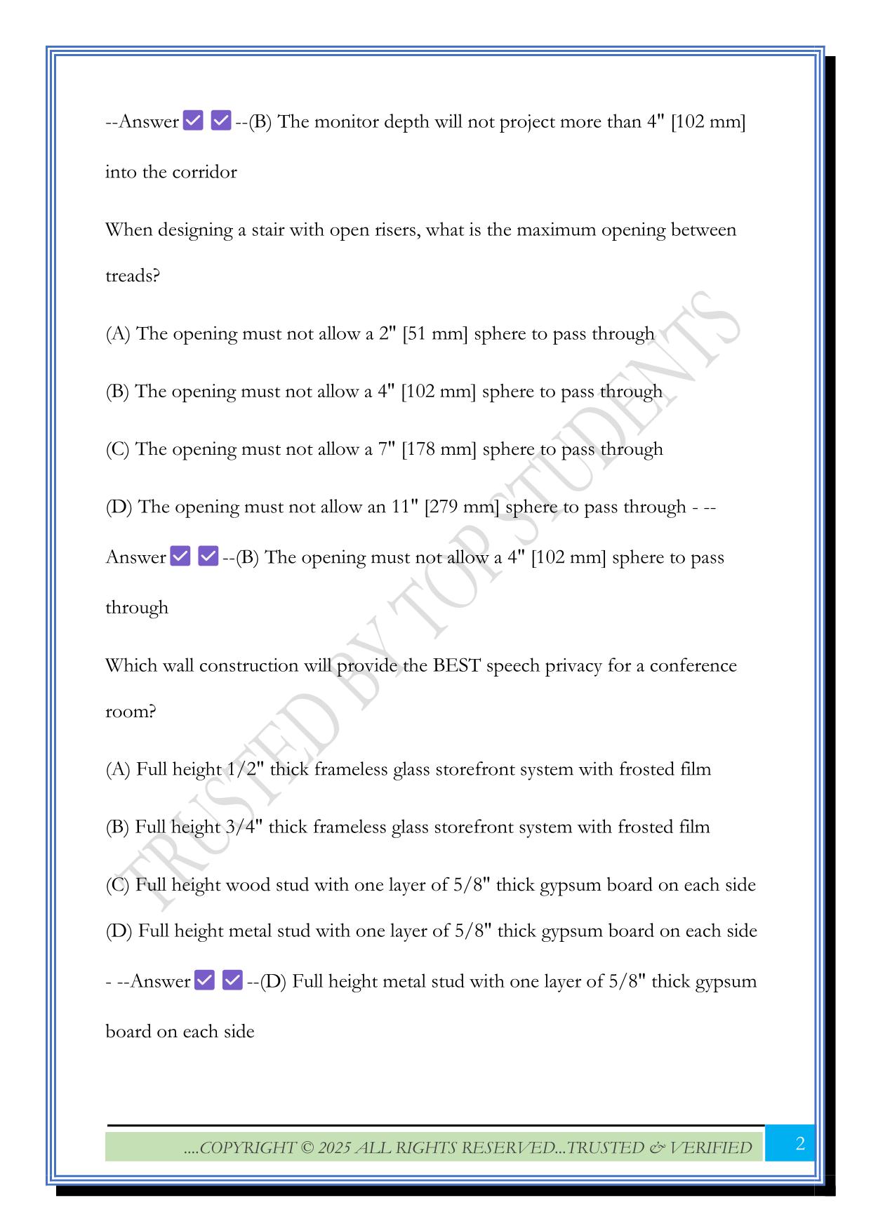 NCIDQ IDFX Practice Questions with Answers