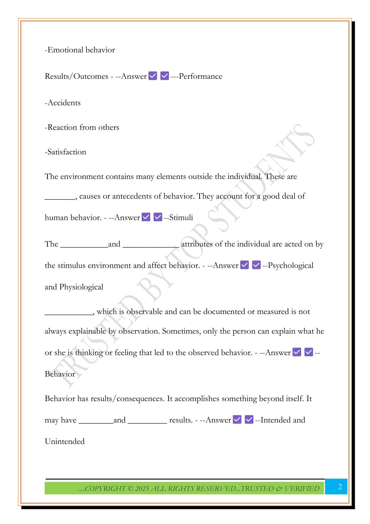 MGMT 311: Exam 1 (Chapters 1-6) 2025 Questions and Answers