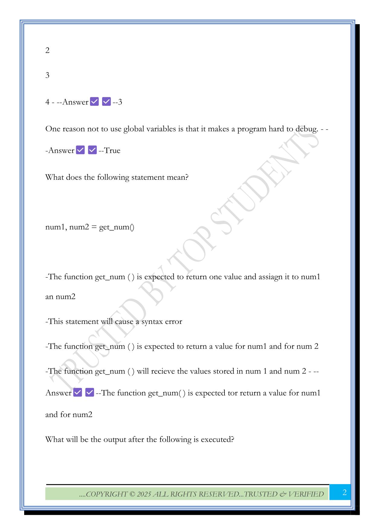 INSY 3300 Test 2 Review 2025 Questions and Answers