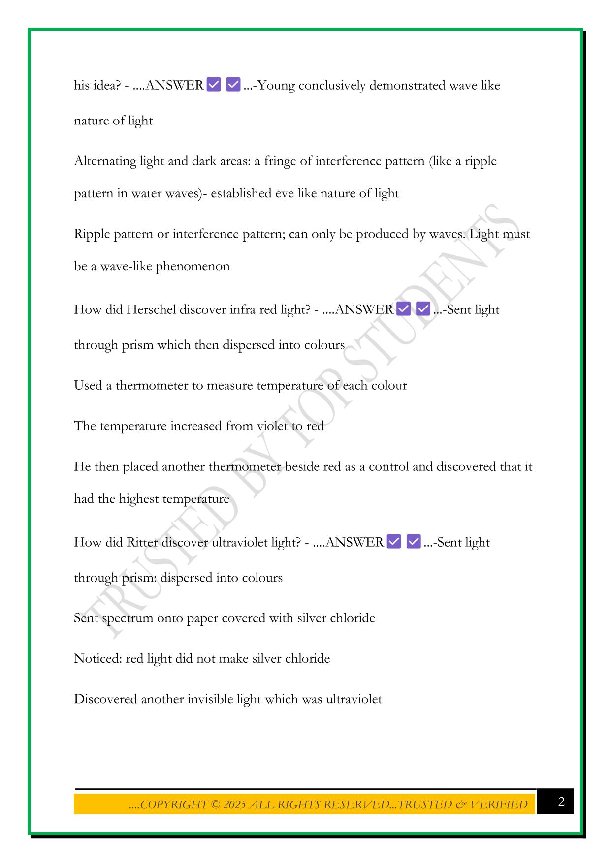 NATS 1745 EXAM REVIEW 2025 QUESTIONS AND ANSWERS