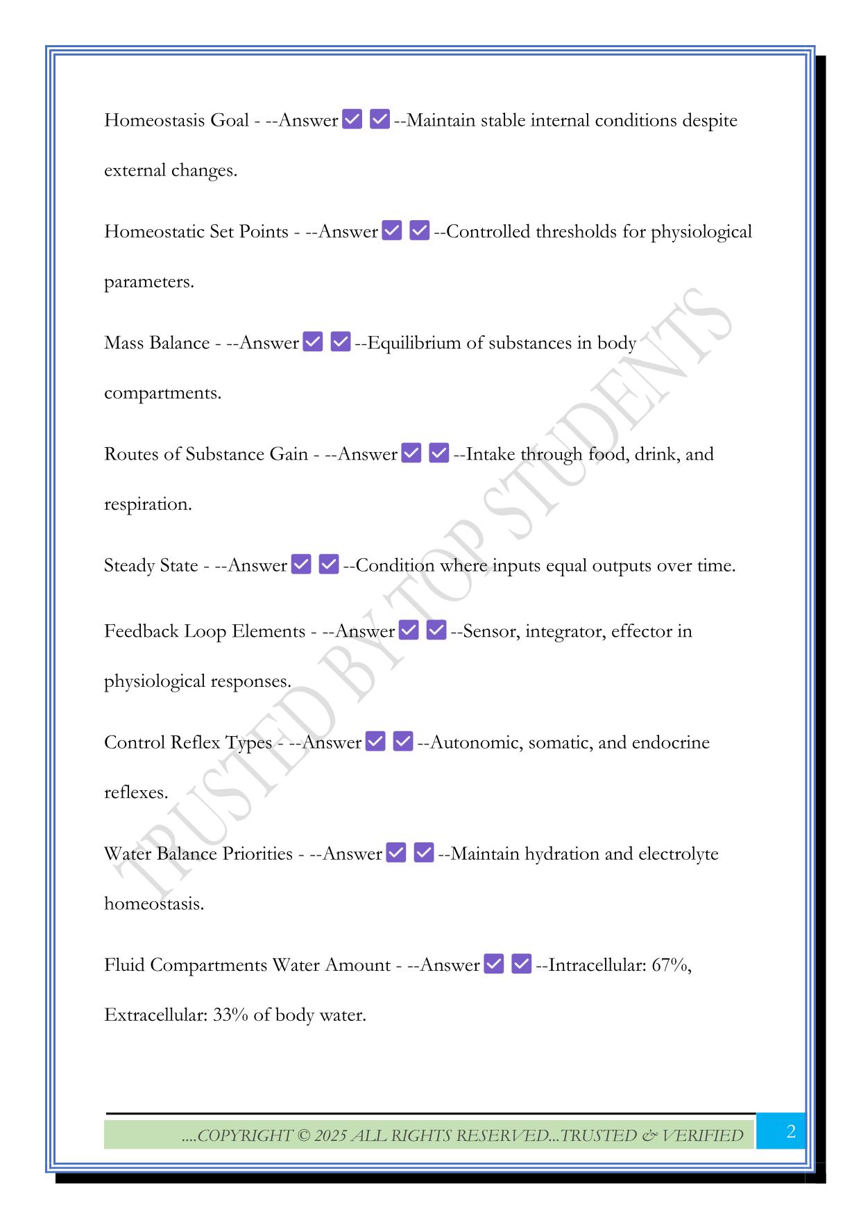 APHY 201 Exam 1 Study Guide Overview 2025 Questions and Answers