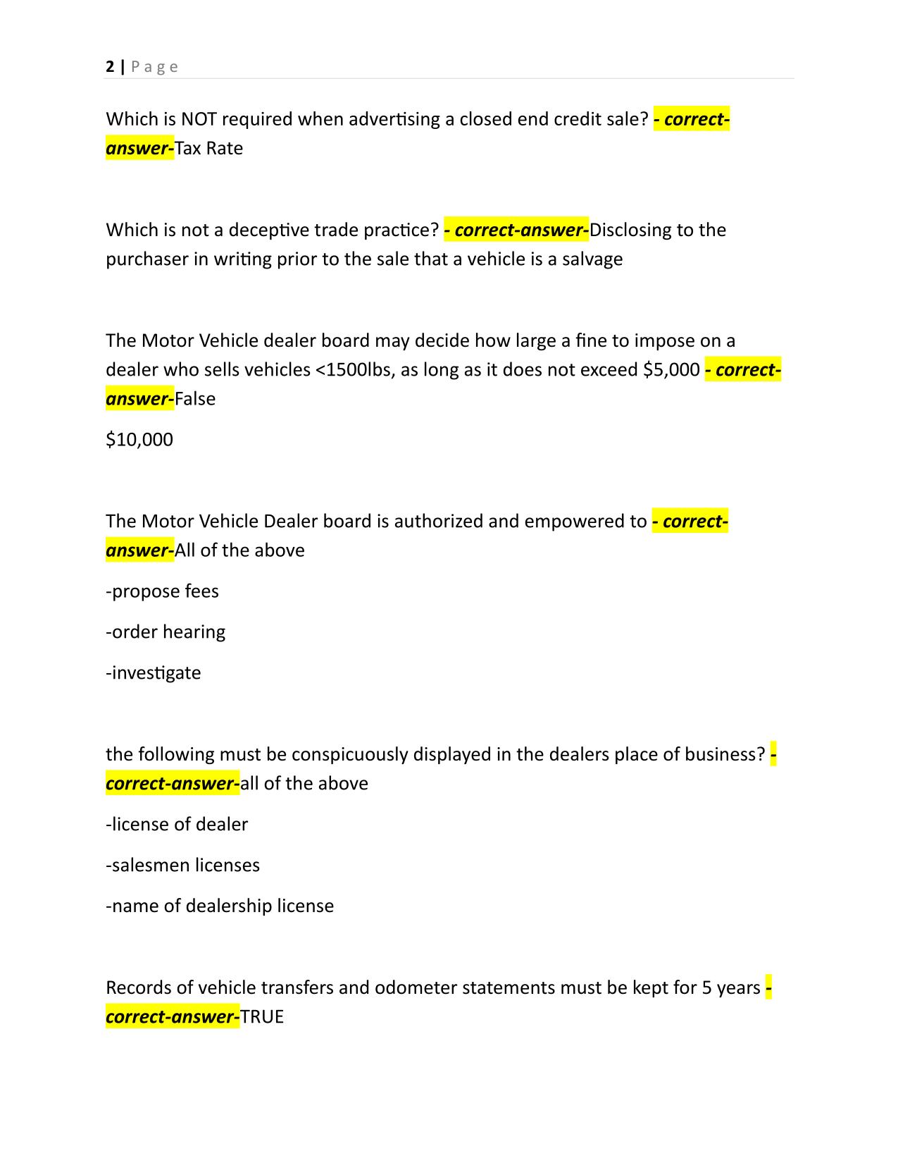 STATE OF COLORADO SALES LICENSE TEST | ACTUAL QUESTIONS & VERIFIED ANSWERS FOR GUARANTEED SUCCESS