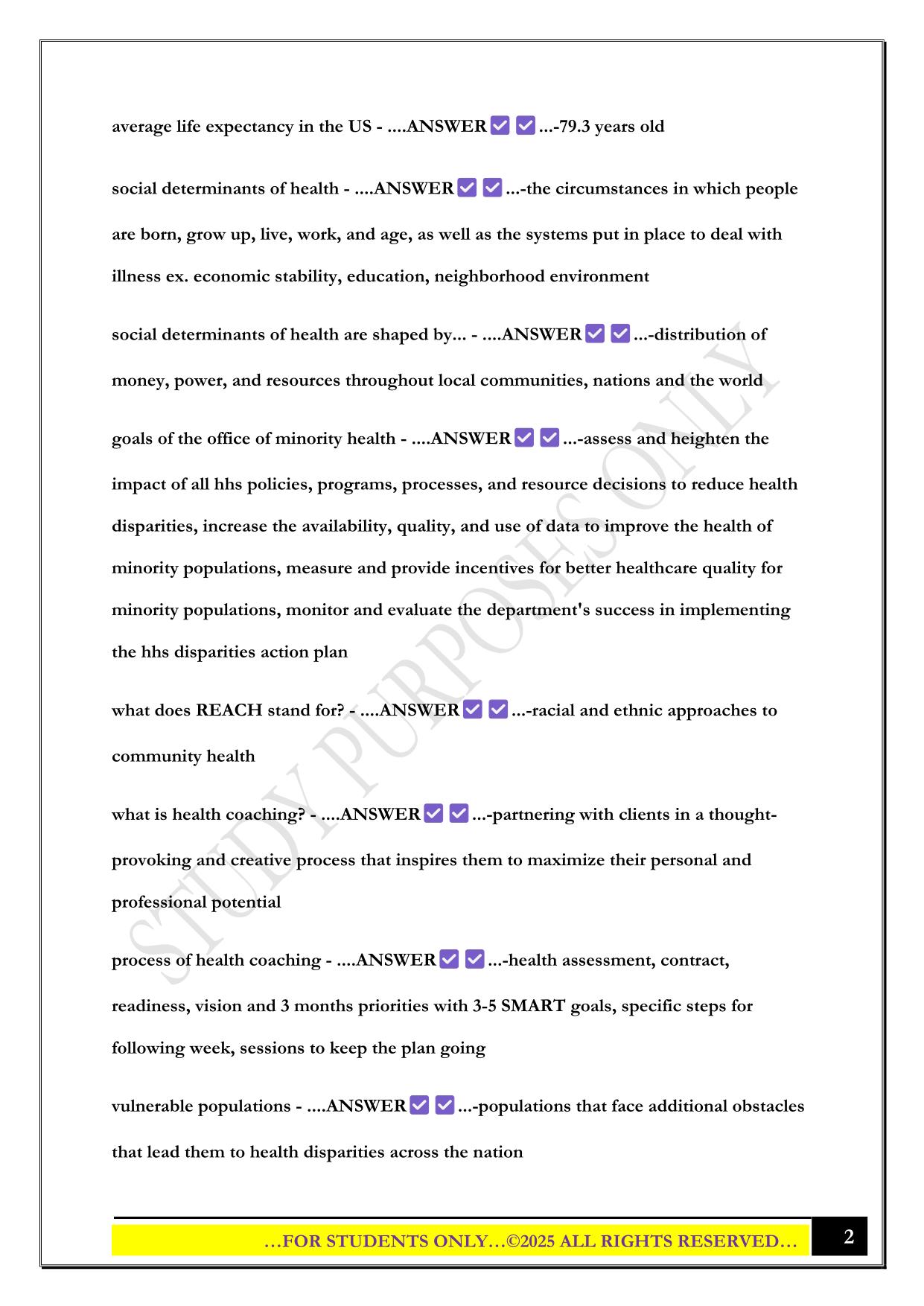 B234 Exam 1 2025 Questions and Answers