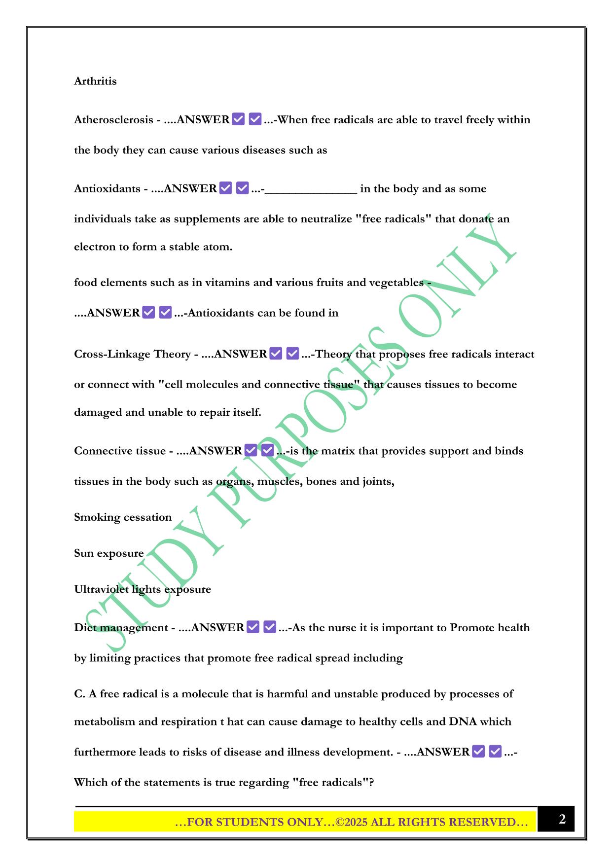 NCOA Quiz 2 2025 Questions and Answers