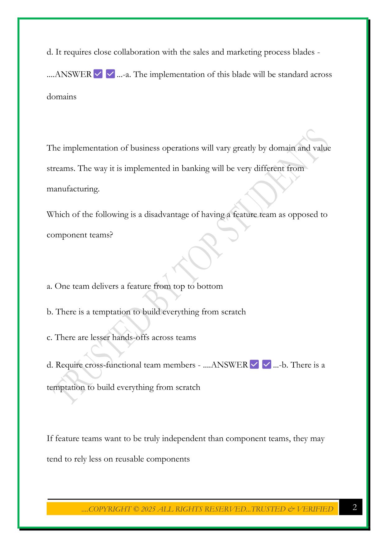 PMI DASM EXAM 2025 QUESTIONS AND ANSWERS