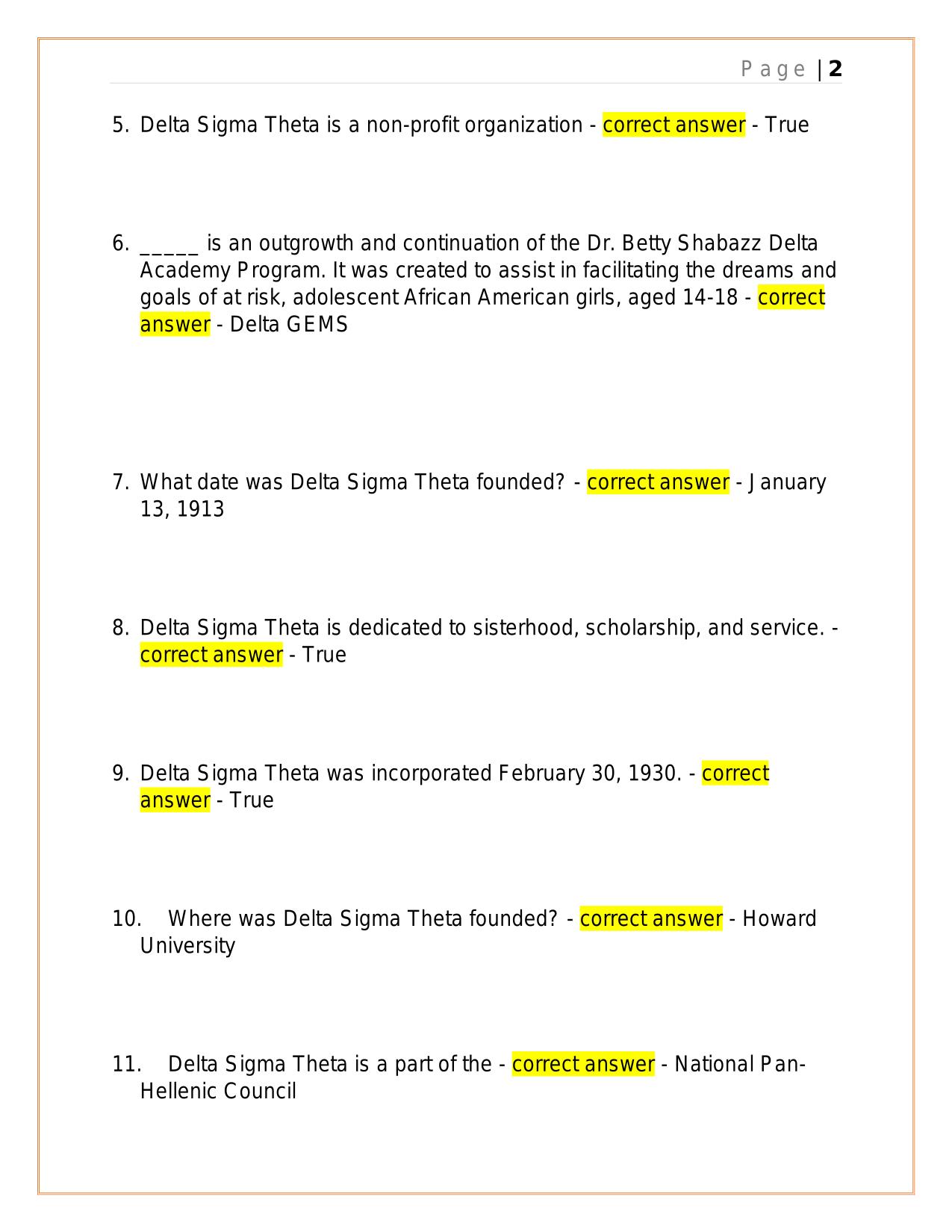 DELTA ACHIEVEMENT TEST 2025 QUESTIONS AND ANSWERS.