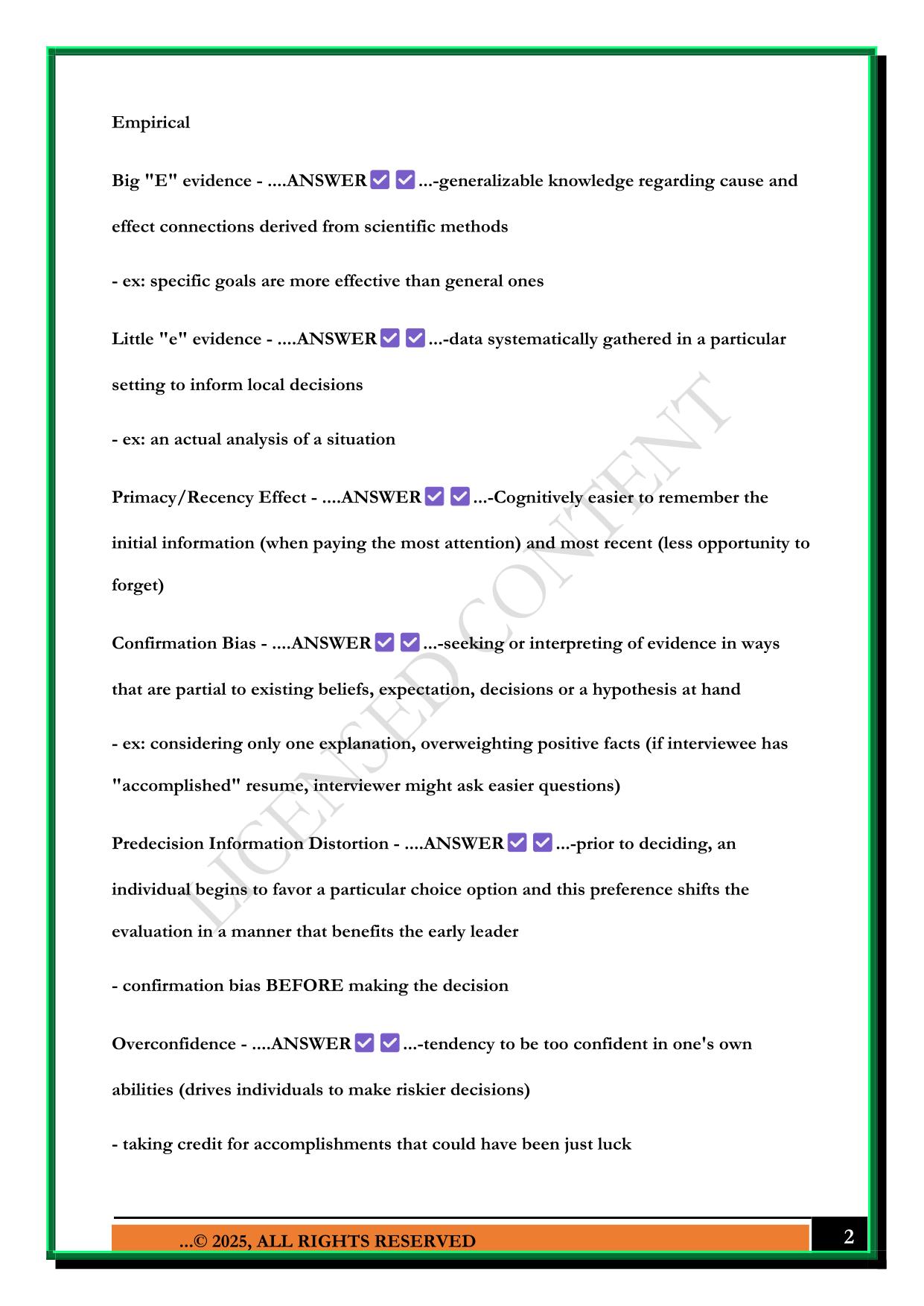 MAN6366 FINAL EXAM 2025 QUETSIONS AND ANSWERS