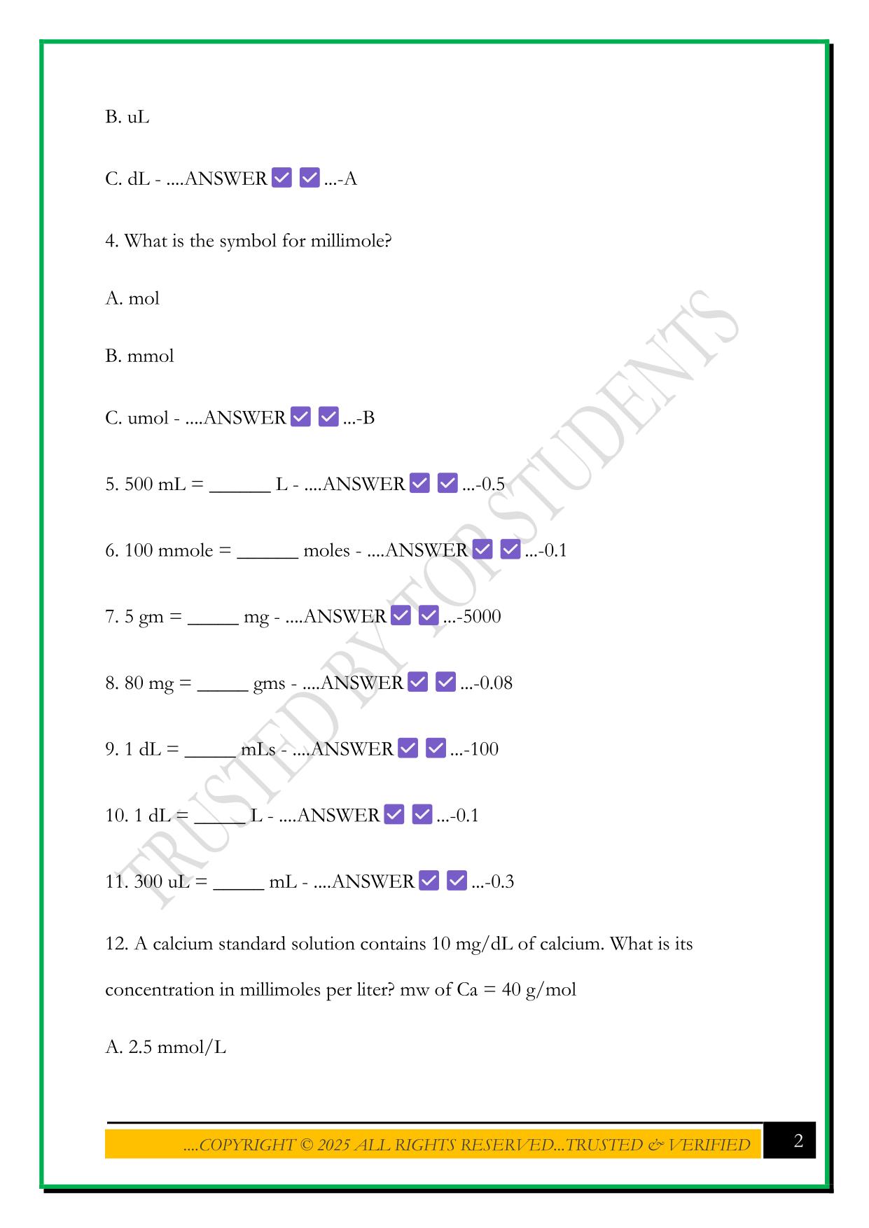 MDL248 EXAM 2 2025 QUESTIONS AND ANSWERS