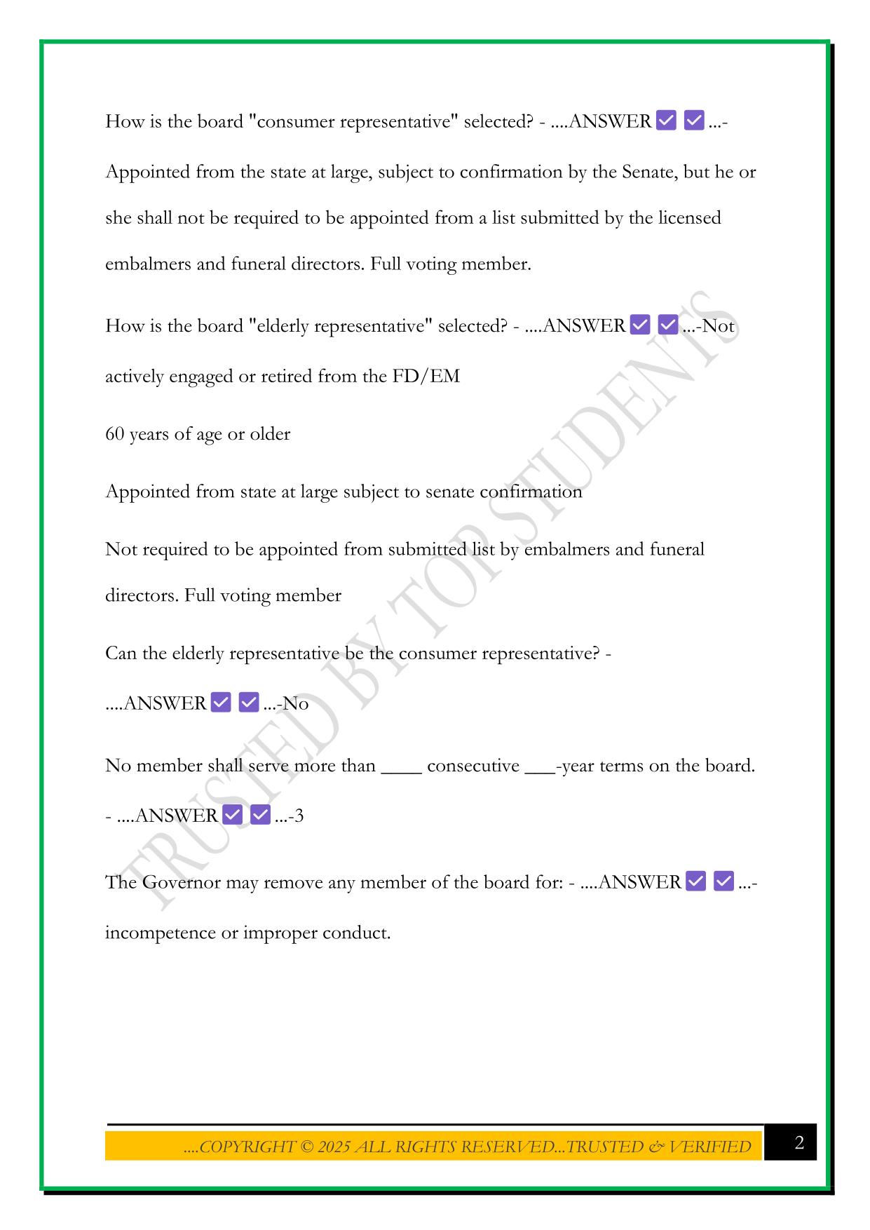 ARKANSAS STATE BOARD OF EMBALMERS AND FUNERAL DIRECTORS LRR EXAM 2025 QUESTIONS AND ANSWERS