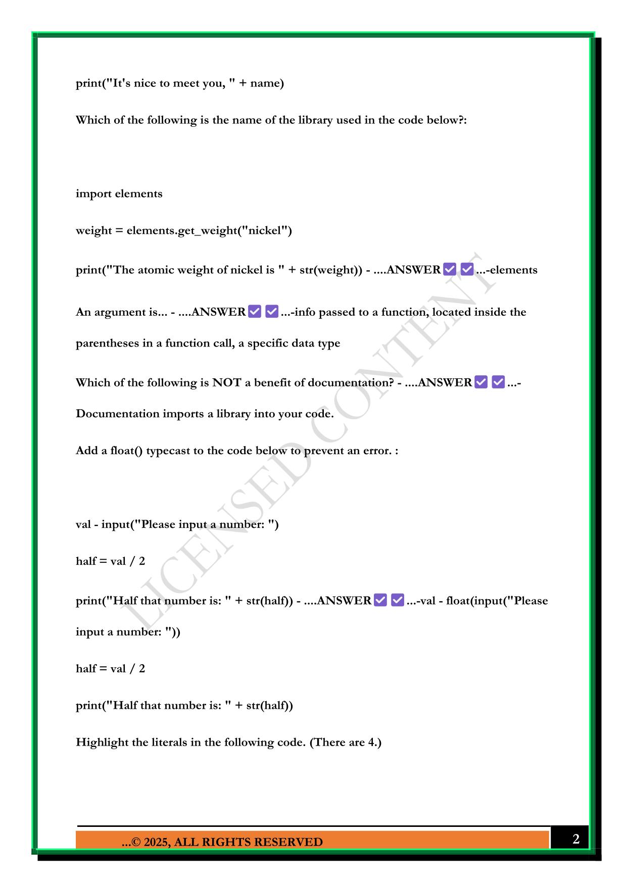 UNIT 1 PRACTICE TEST TECHSMART 2025 QUESTIONS AND ANSWERS