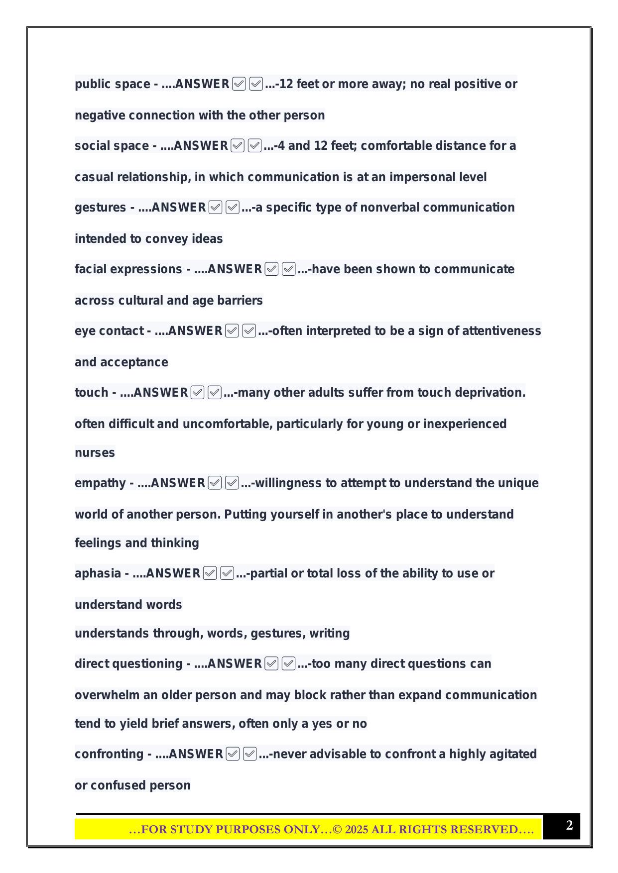 NCOA quiz 3 2025 Questions and Answers