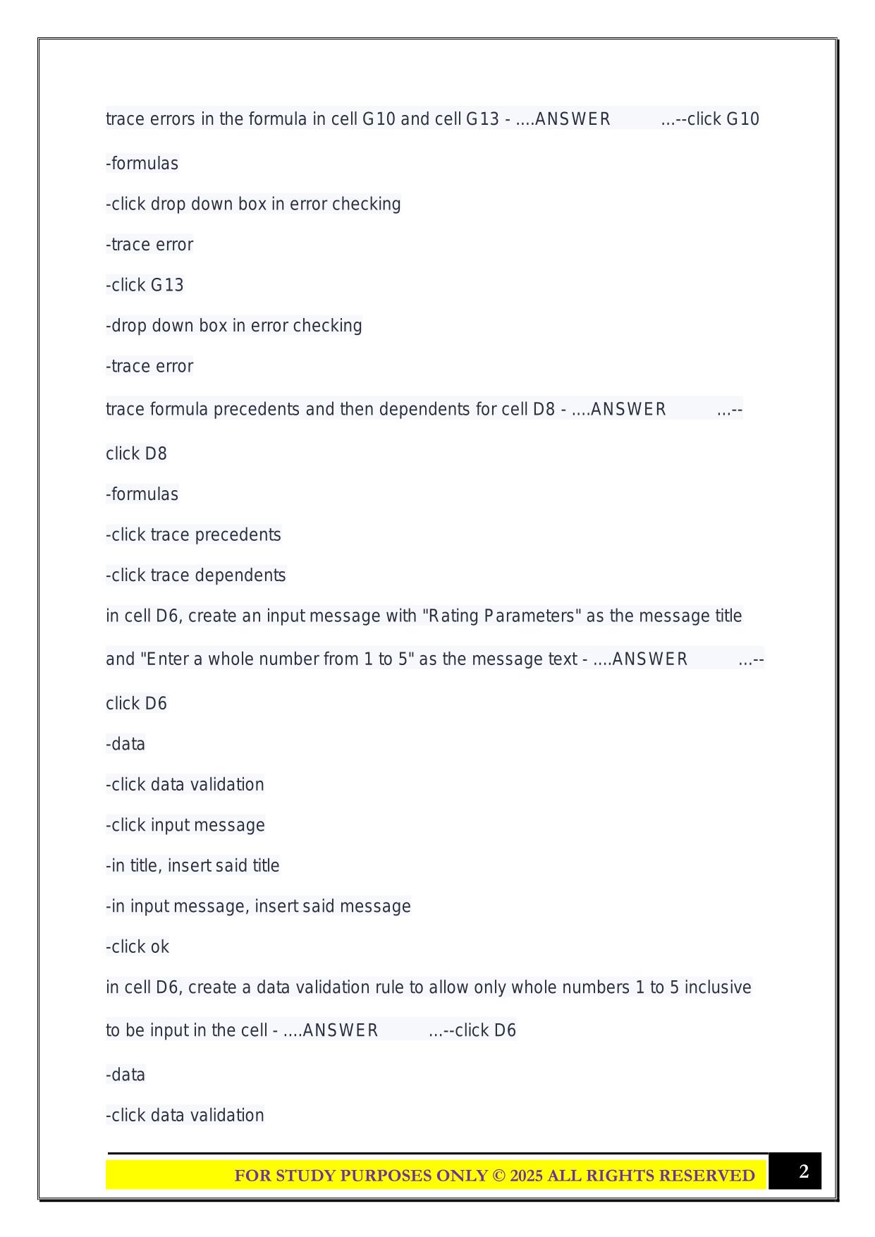 SAM trainings Exam 2025 Questions and Answers
