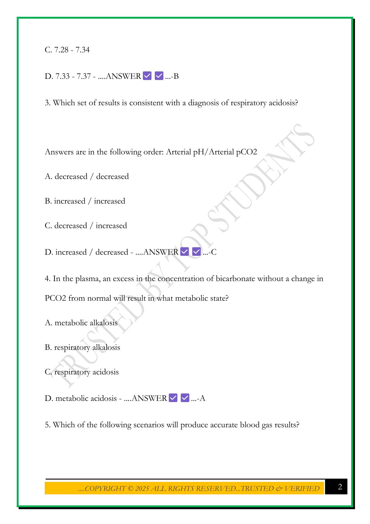 MDL248 EXAM 6 2025 QUESTIONS AND ANSWERS
