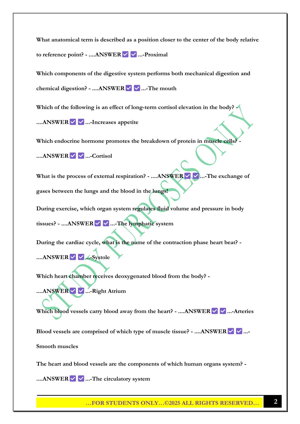 ISSA Study Guide 2025 Questions and Answers