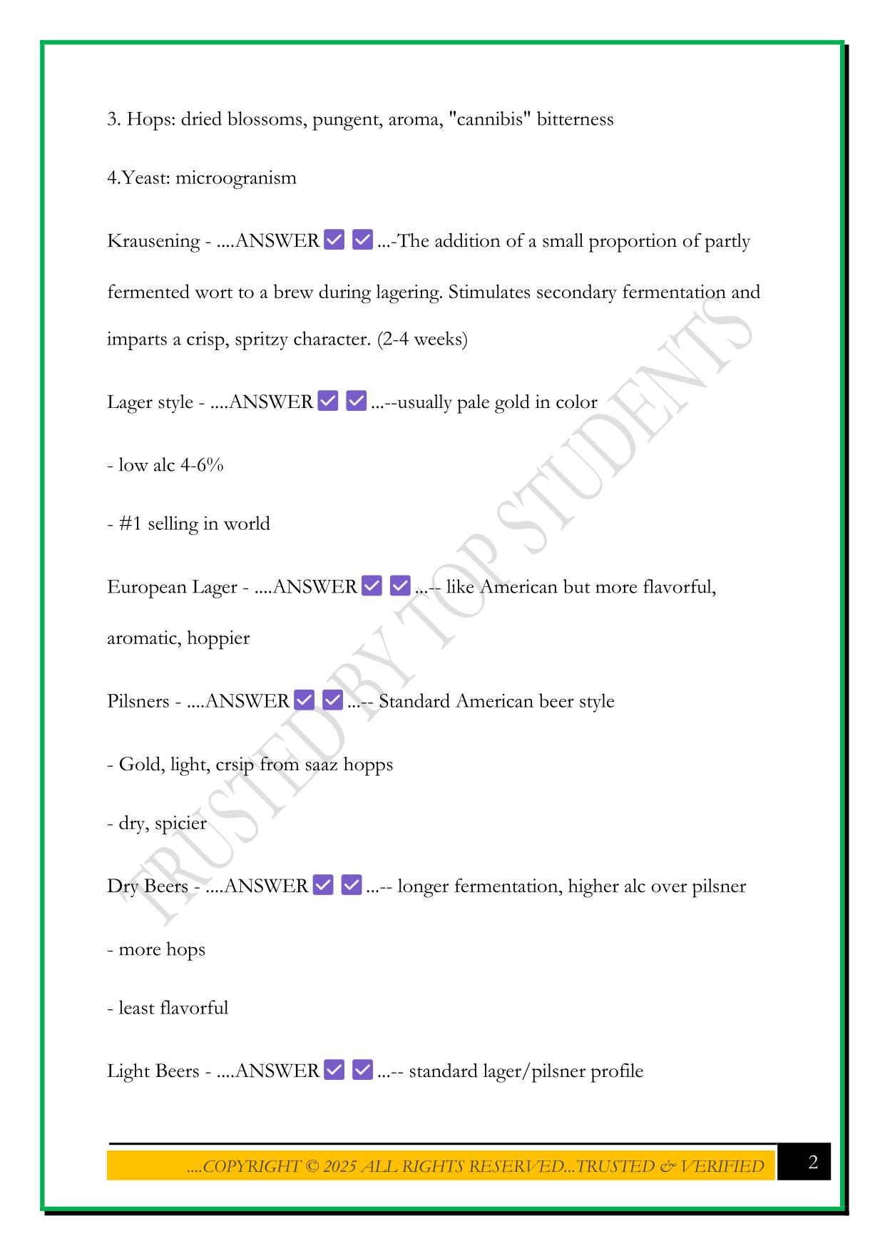 RRM 330 CSU EXAM 2 2025 QUESTIONS AND ANSWERS