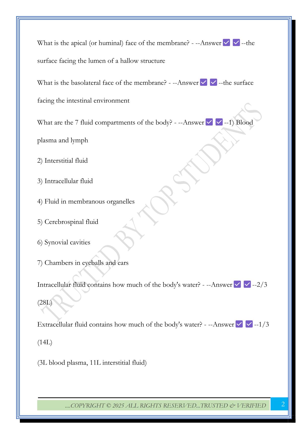 Ivy Tech APHY 201 Exam 1 2025 Questions and Answers