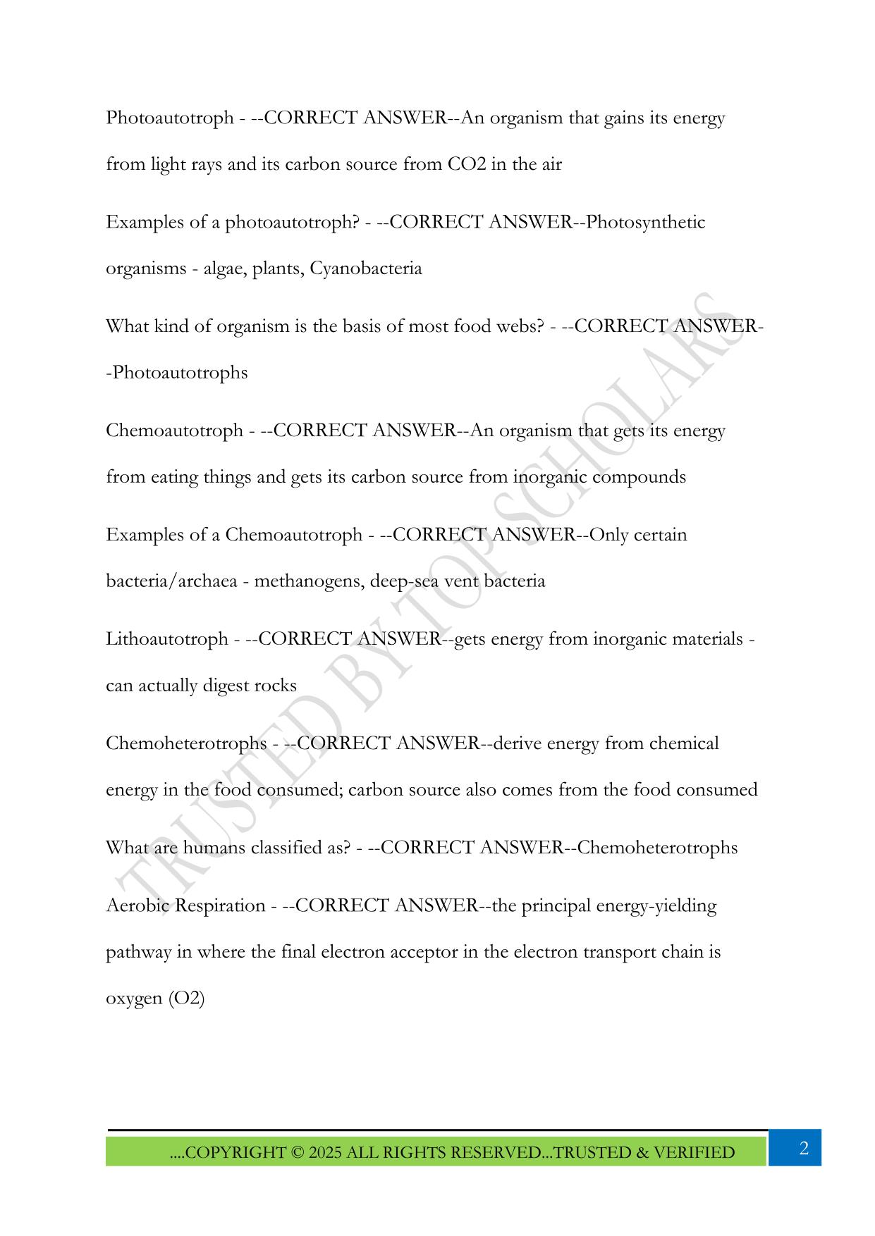 BIOS 242 Exam 2 2025 Questions and Answers