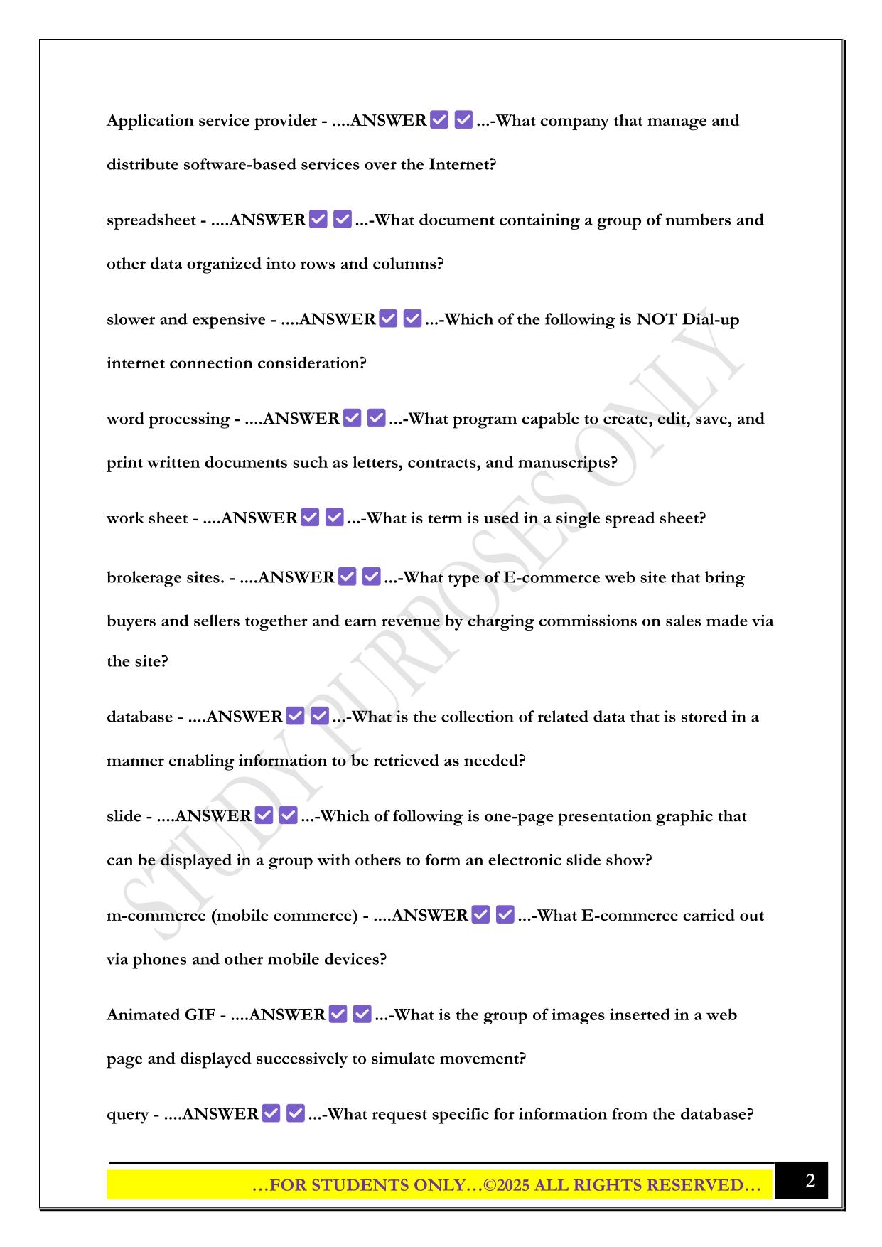SAM: MIDTERM EXAM 2025 QUESTIONS AND ANSWERS