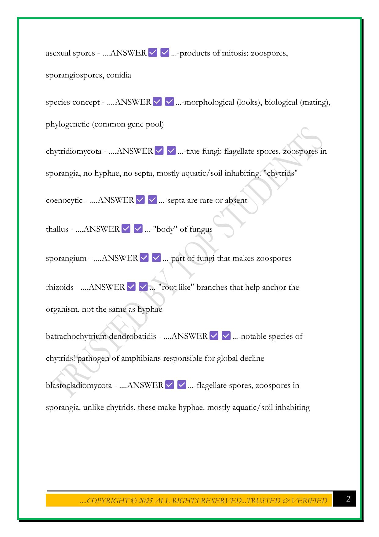 BESC 204 UNIT 1 EXAM 2025 QUESTIONS AND ANSWERS