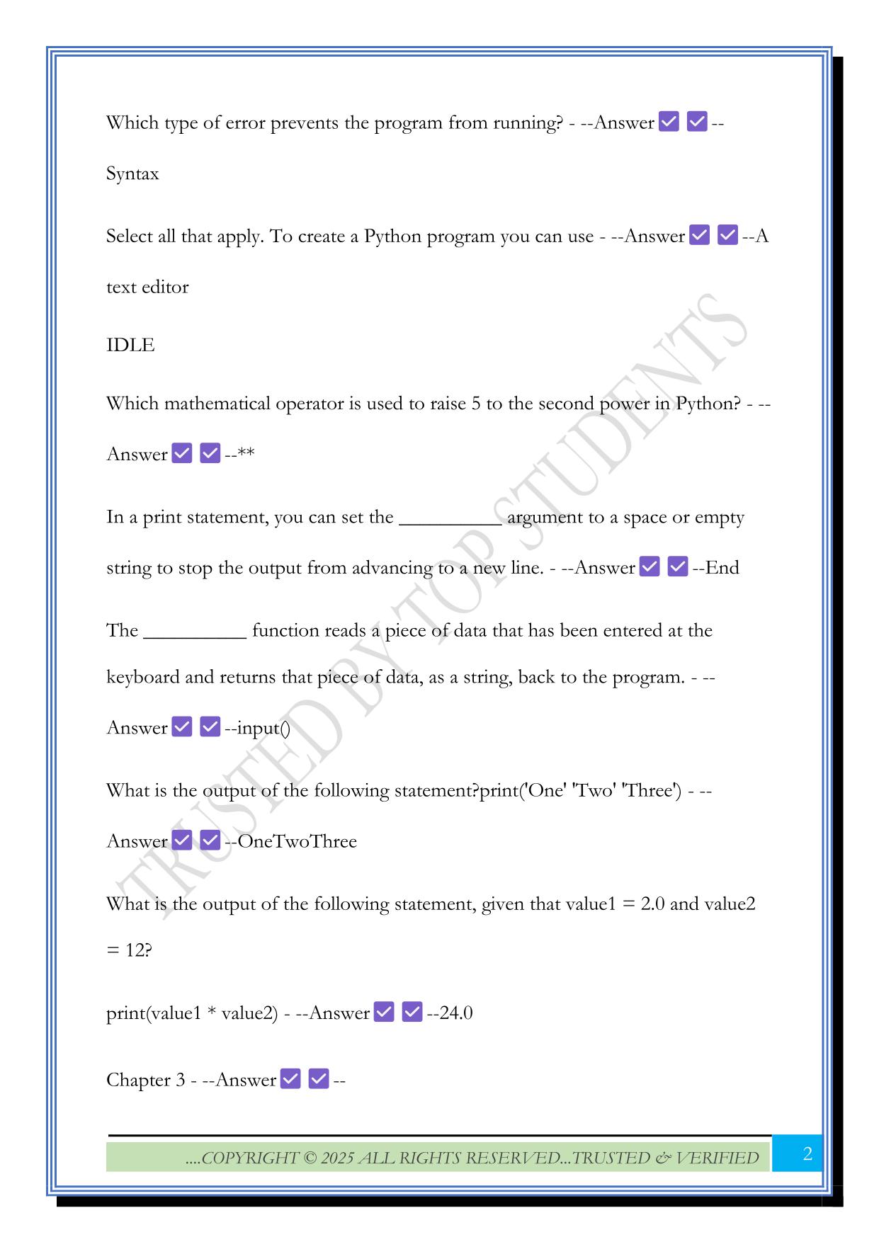 INSY 3300 Exam 1 Review 2025 Questions and Answers