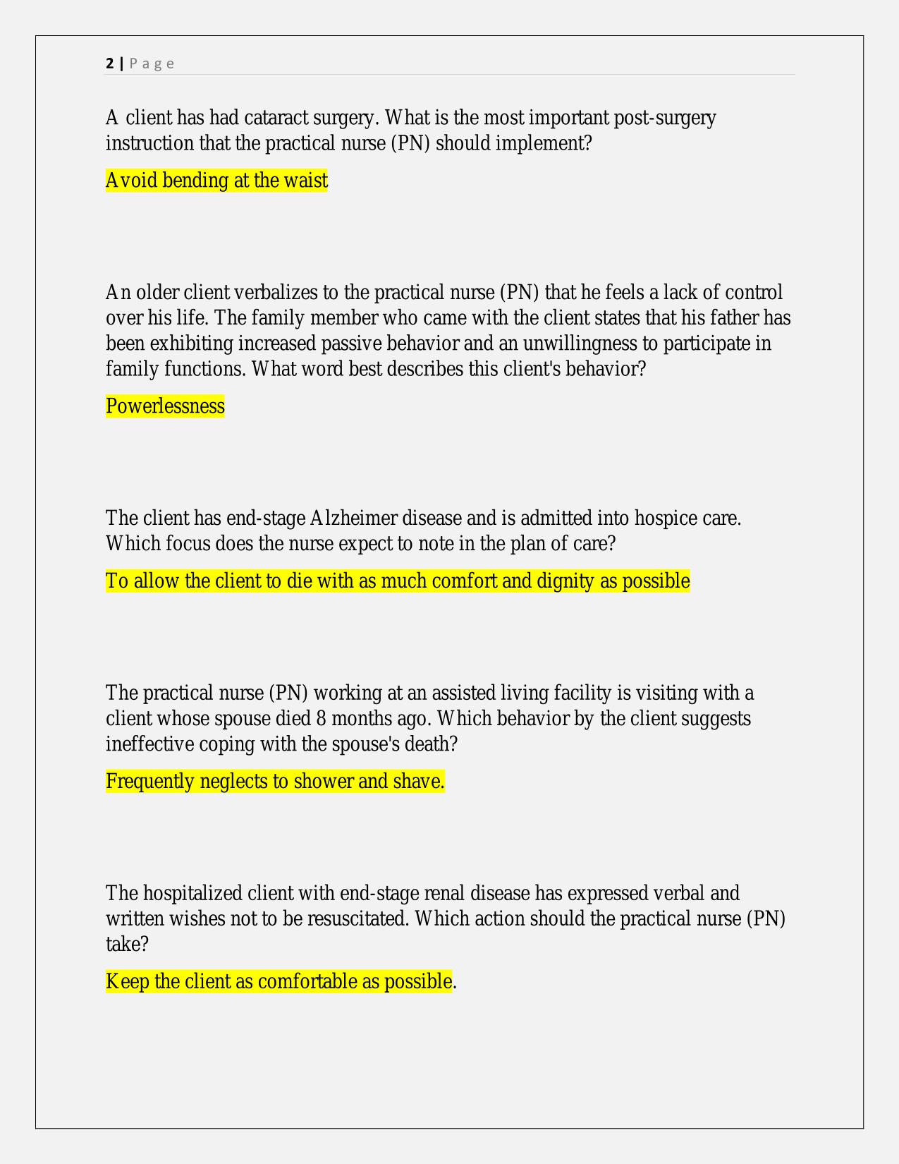 HESI GERONTOLOGY EXAM|| ACCURATE AND FREQUENTLY TESTED QUESTIONS AND 100% CORRECT ANSWERS WITH RATIONALES|| LATEST AND COMPLETE UPDATE WITH EXPERT VERIFIED SOLUTIONS|| SURE PASS!!