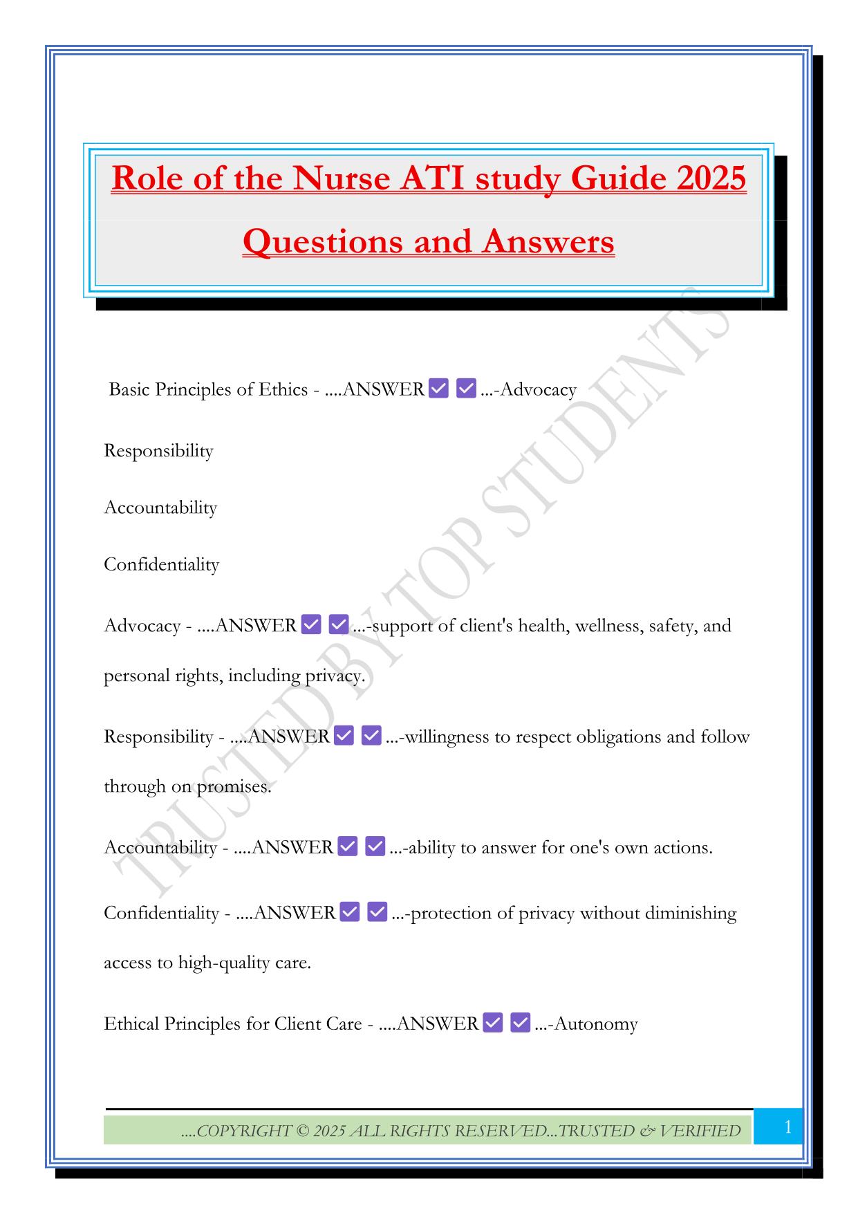 ATI Leadership Fall 2025 Bundled Exams Questions and Answers |100% Pass |Verified and Updated