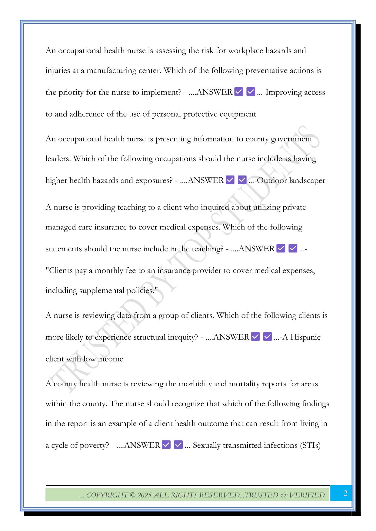 Social Influences Exam 2025 Questions and Answers