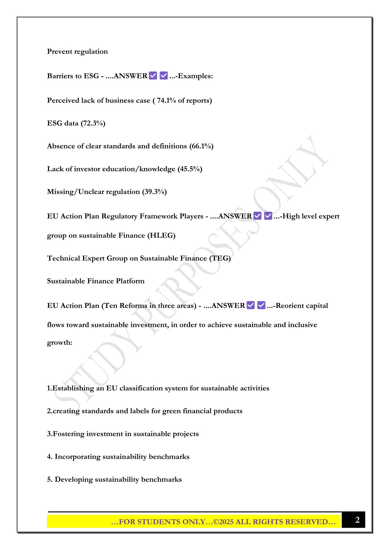 CESGA Exam 2025 Questions and Answers