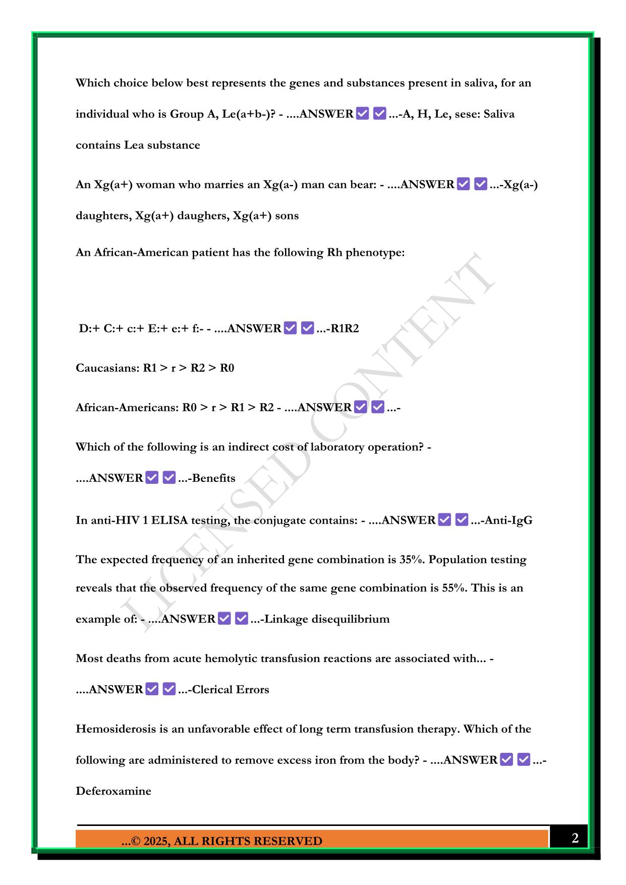 SBB STUDY SET 2 2025 QUESTIONS AND ANSWERS