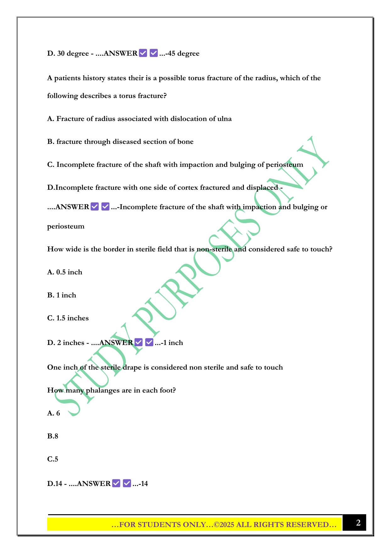 RTBC exam builder 1 2025 Questions and Answers