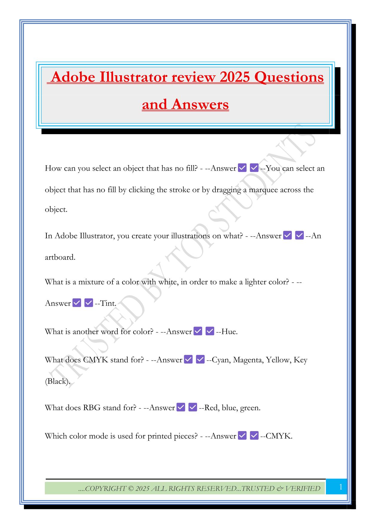 Adobe Illustrator review 2025 Questions and Answers