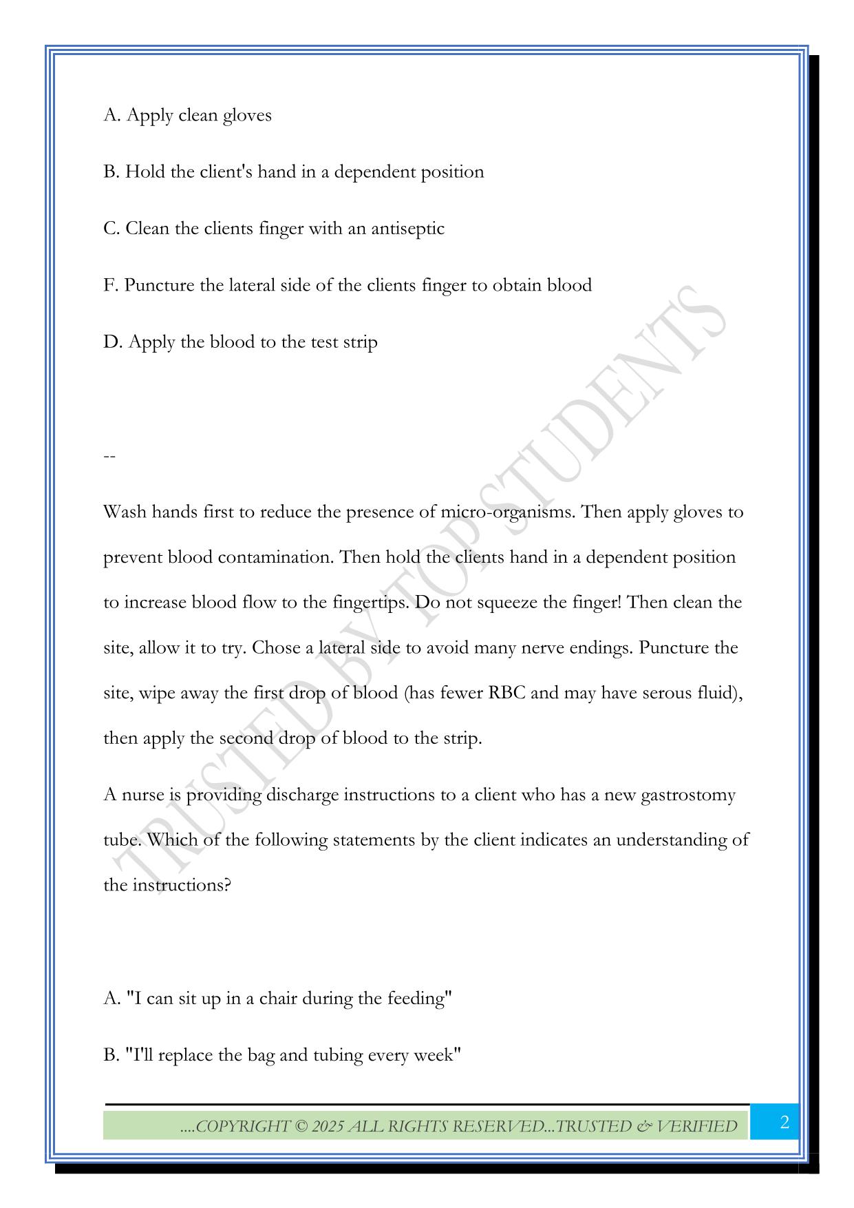 ATI NCLEX Fundamentals Assessment 1 Exam 2025 Questions and Answers