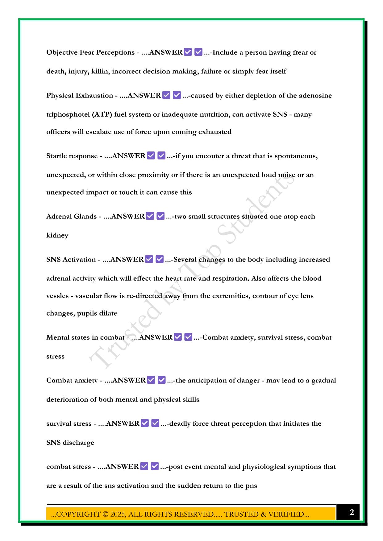 PPCT EXAM 2025 QUESTIONS AND ANSWERS