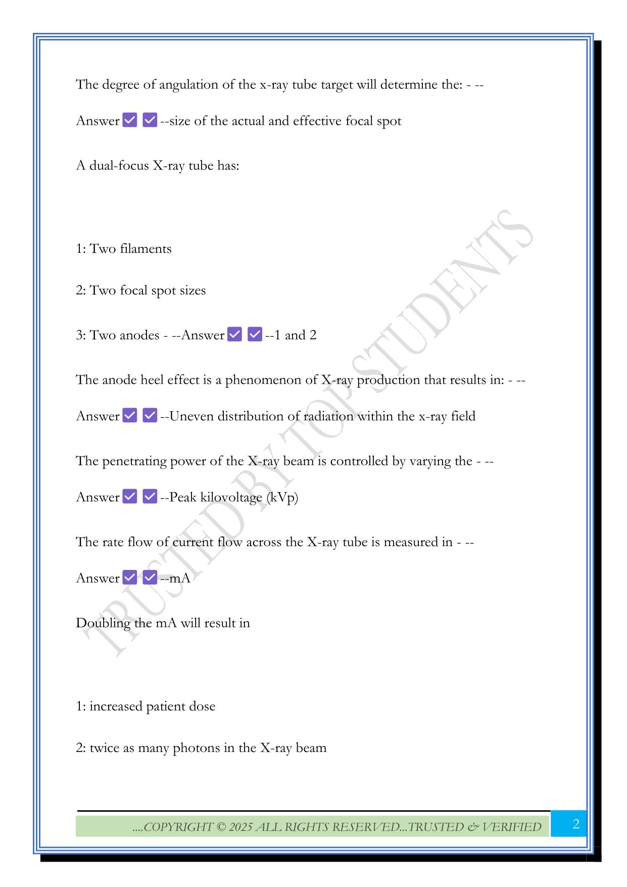 LMRT ARRT EXAM 2025 Questions and Answers