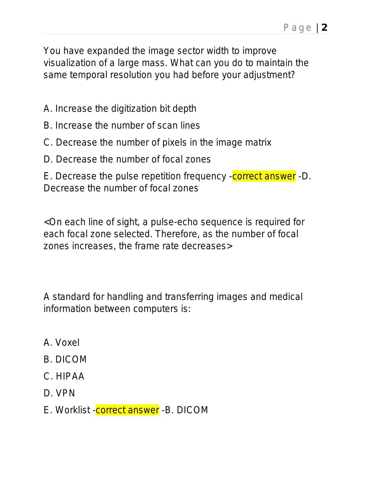 DAVIES SPI: IV. PULSE-ECHO INSTRUMENTATION (30% OF ARDMS) 2025 BRAND NEW ACTUAL EXAM WITH ANSWERS.