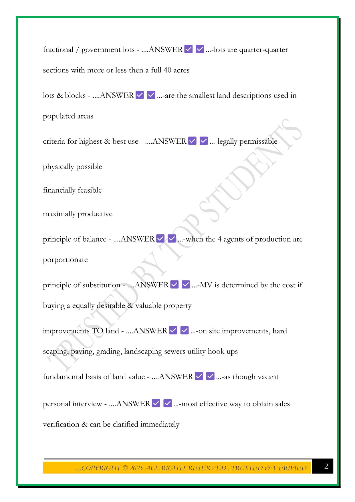 IAAO 201 EXAM 2025 QUESTIONS AND ANSWERS