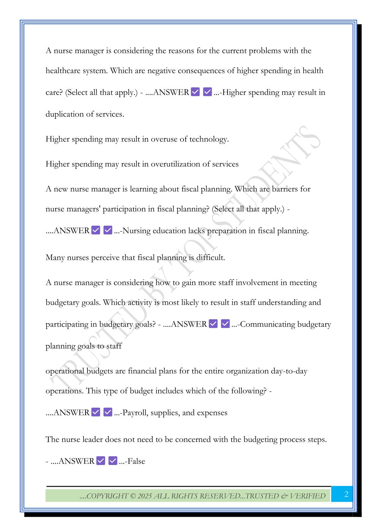 N471 Final Module Questions 2025 with Correct Answers