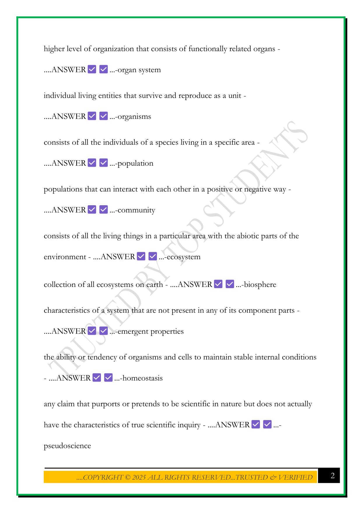 WGUC190 EXAM 2025 QUESTIONS AND ANSWERS