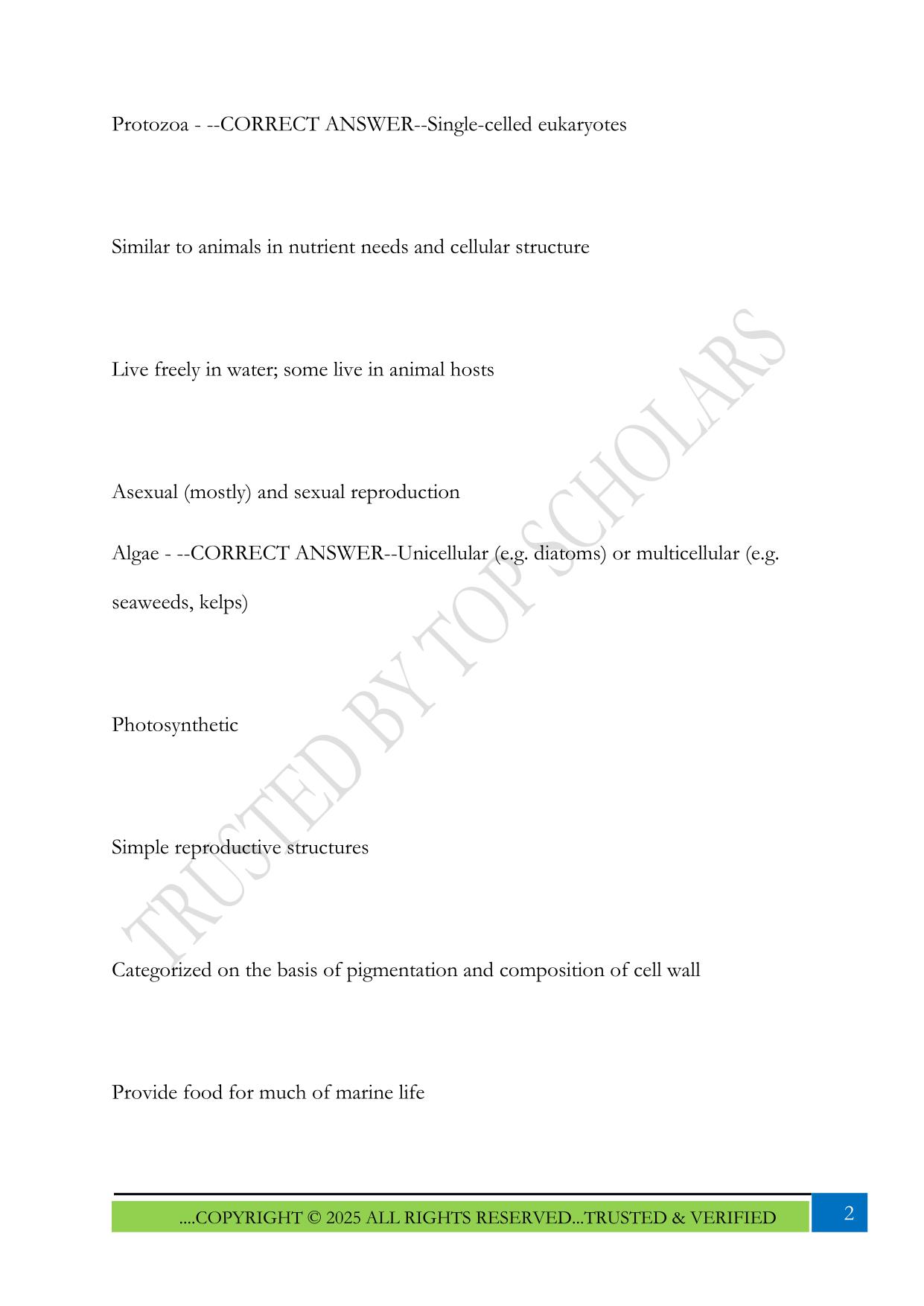 Microbiology 242 Final Chamberlain University Nursing Exam 2025 Questions and Answers